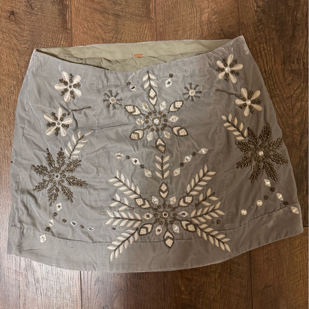 Free people embellished mini skirt